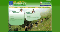 Desktop Screenshot of cliniquedusoufflelesclarines.fr