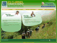 Tablet Screenshot of cliniquedusoufflelesclarines.fr